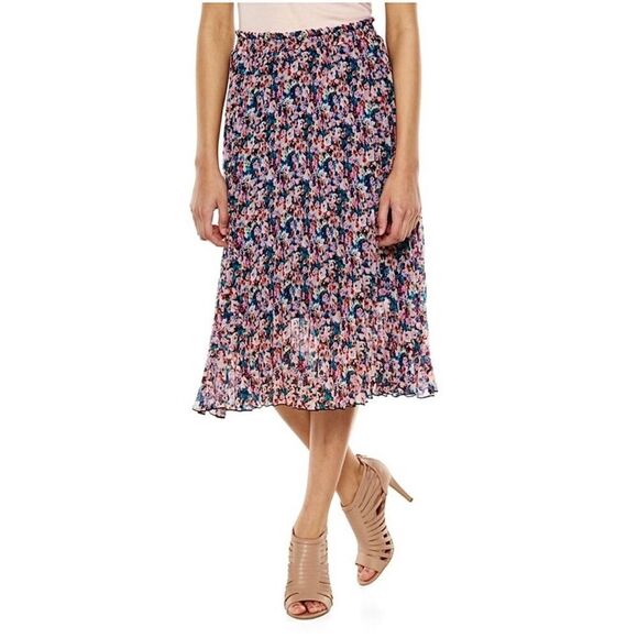 Disney Cinderella Floral Midi Chiffon Skirt sz XS Cottagecore romantic dainty pr - Picture 1 of 8